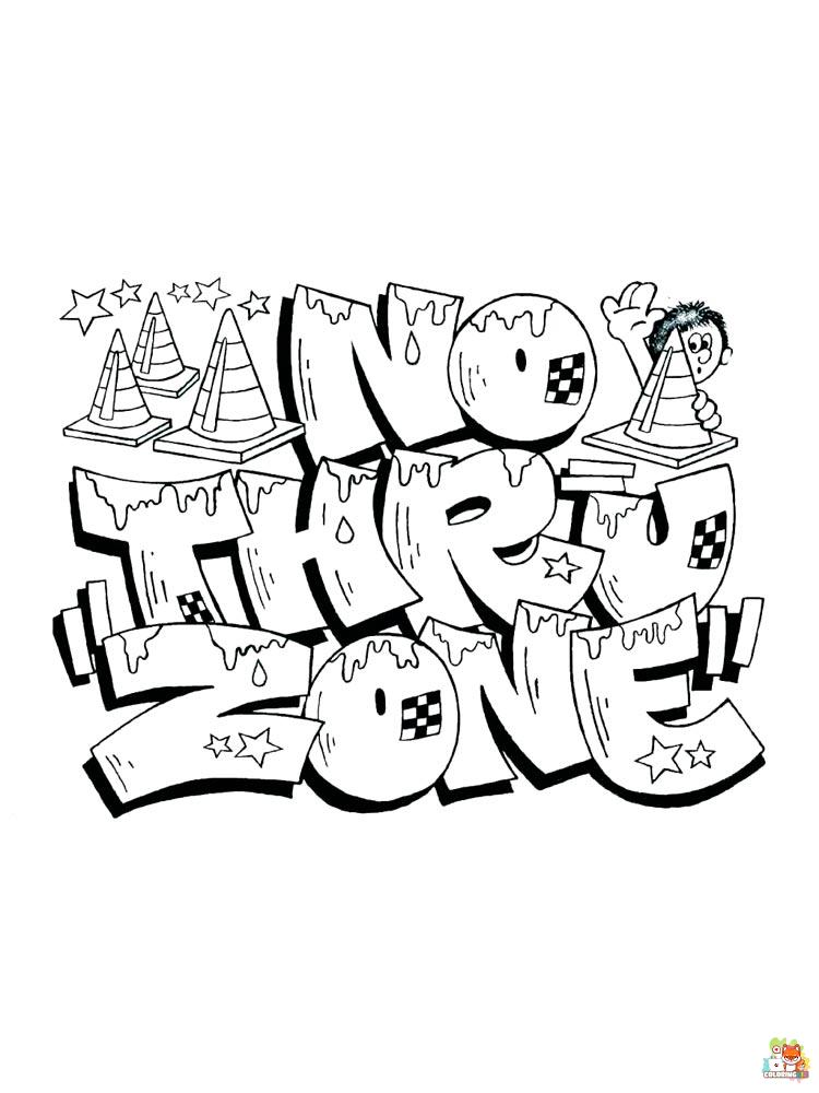 Graffiti Coloring Pages 20