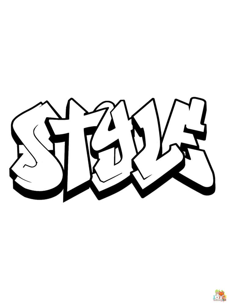 Graffiti Coloring Pages 21
