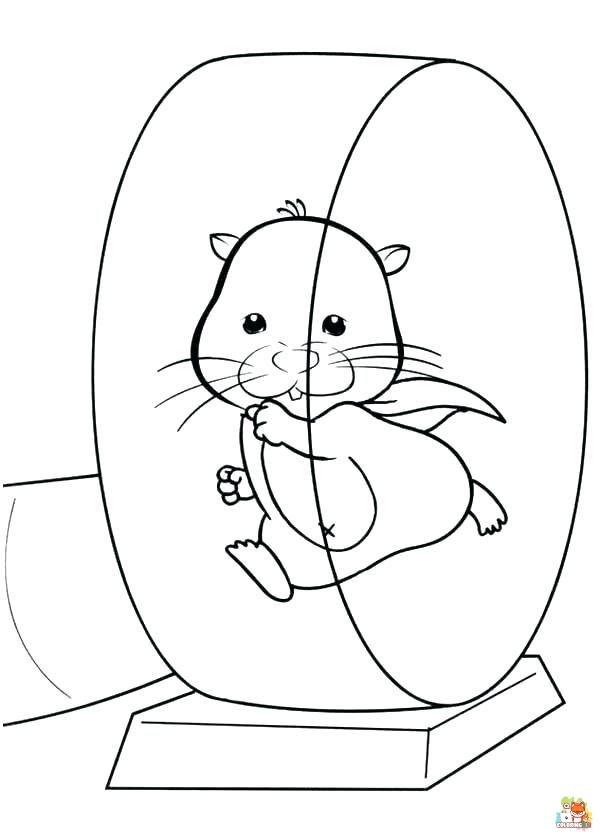 Hamster Coloring Pages 1