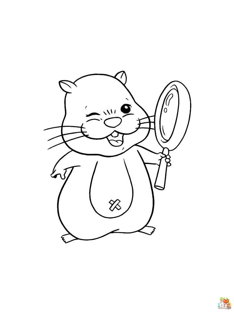 Hamster Coloring Pages 2