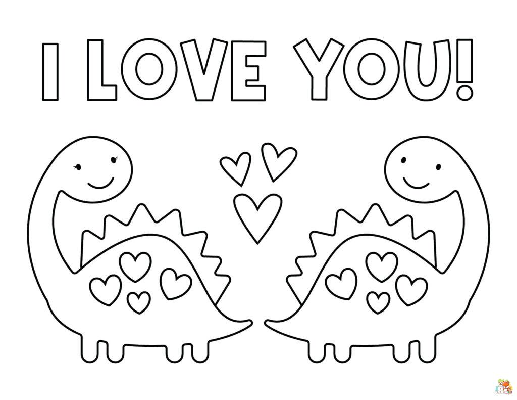 I Love You coloring pages to print 1