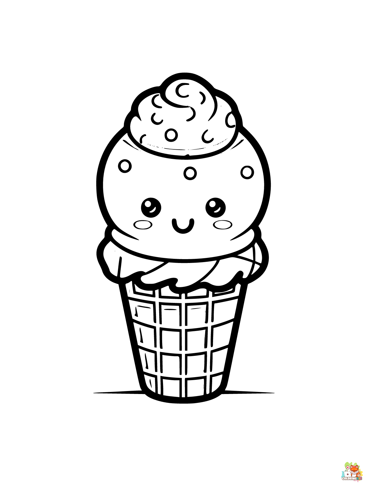 Ice Cream Coloring Pages 6