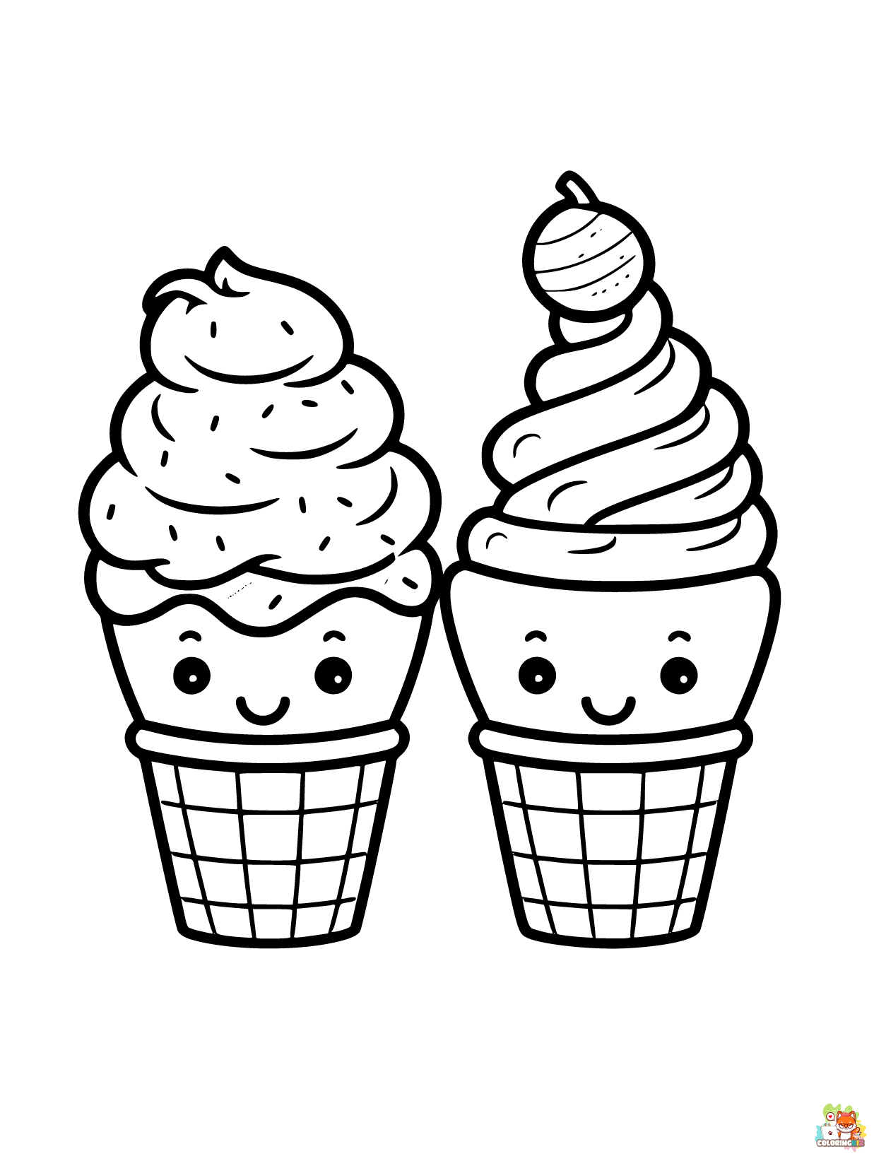 Ice Cream Coloring Pages 7