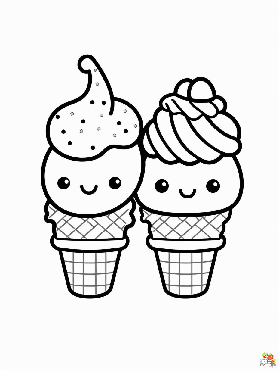 Ice Cream Coloring Pages 8
