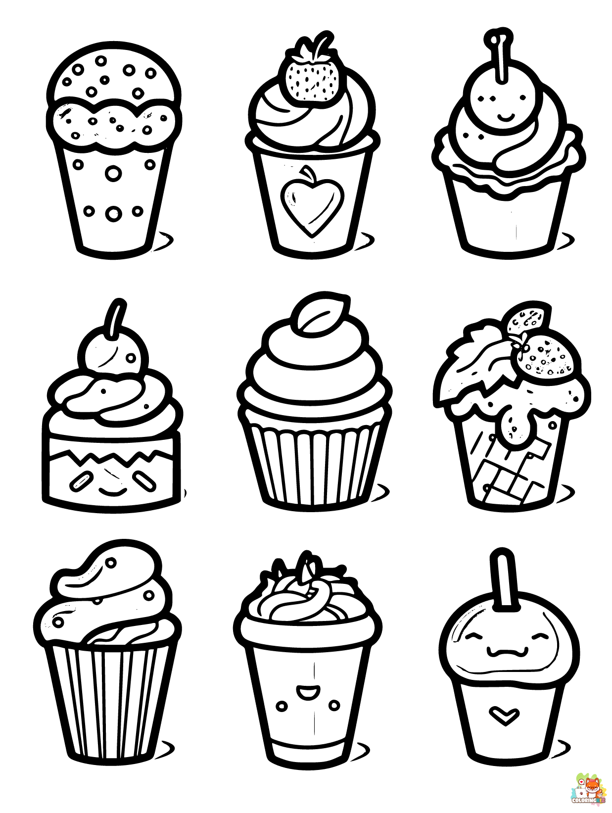 Ice cream coloring pages for kids 5