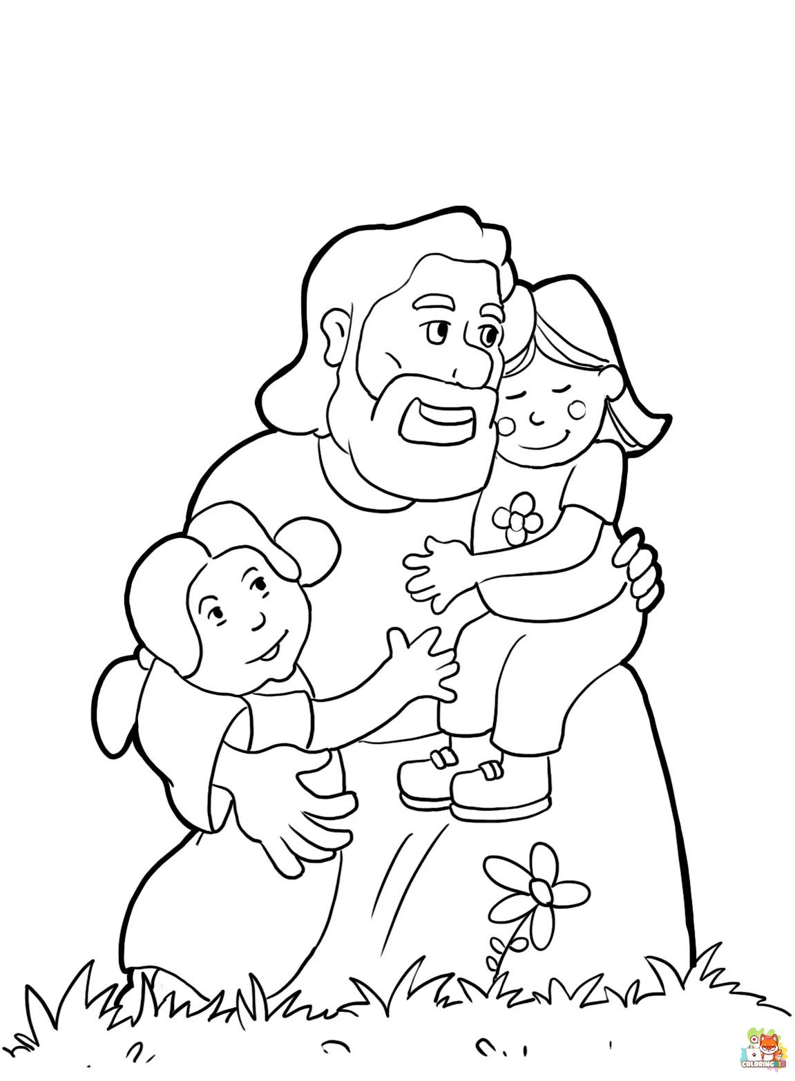 Jesus Loves Me coloring pages printable