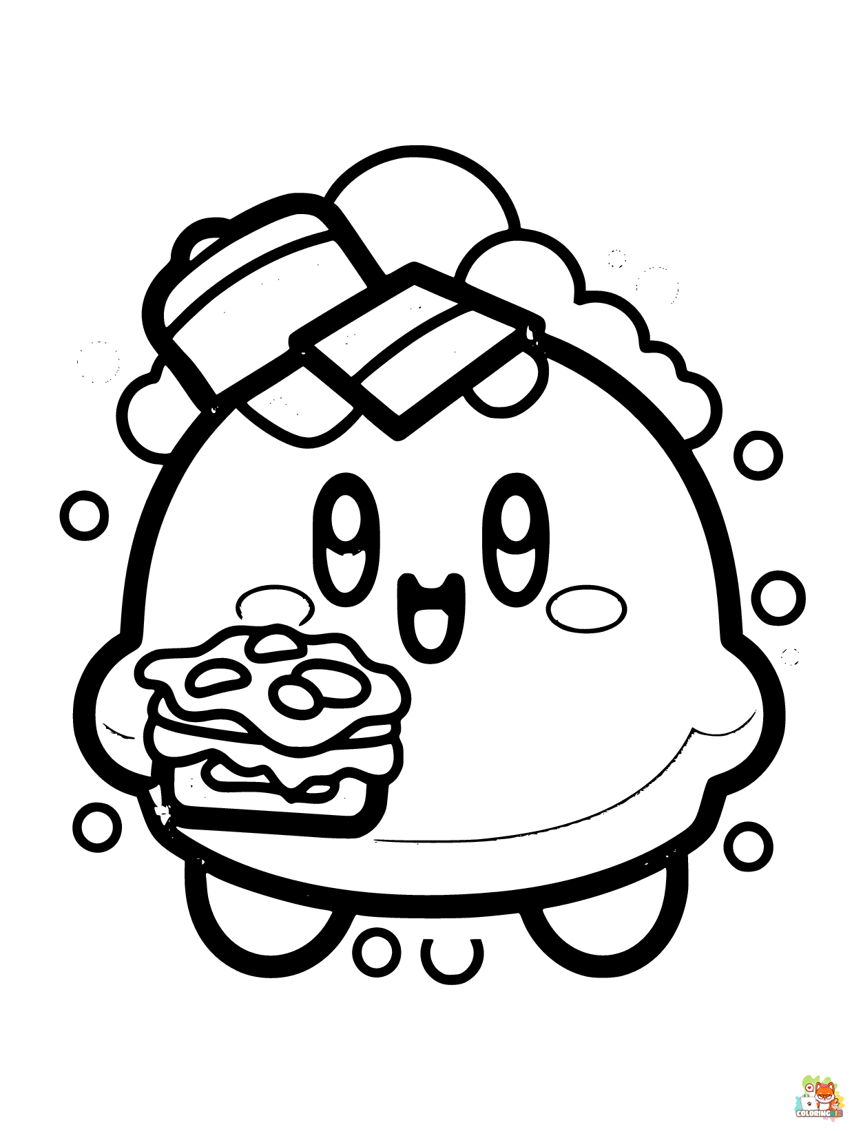 Kirby coloring pages 1