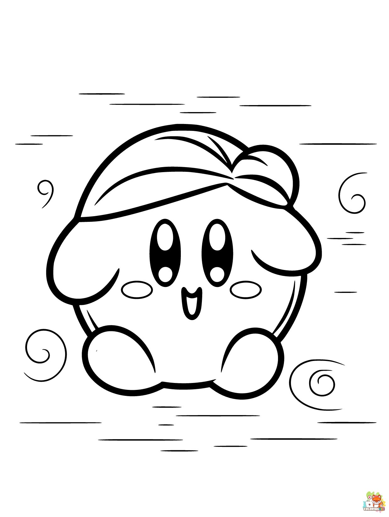 Kirby coloring pages 2