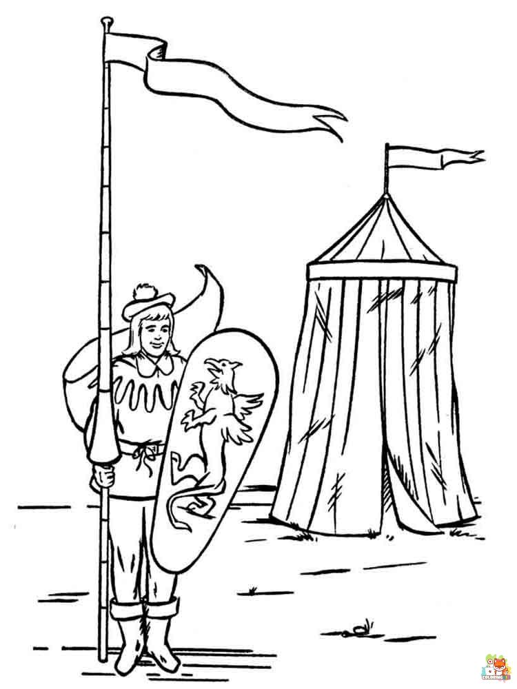 Knight Coloring Pages 1