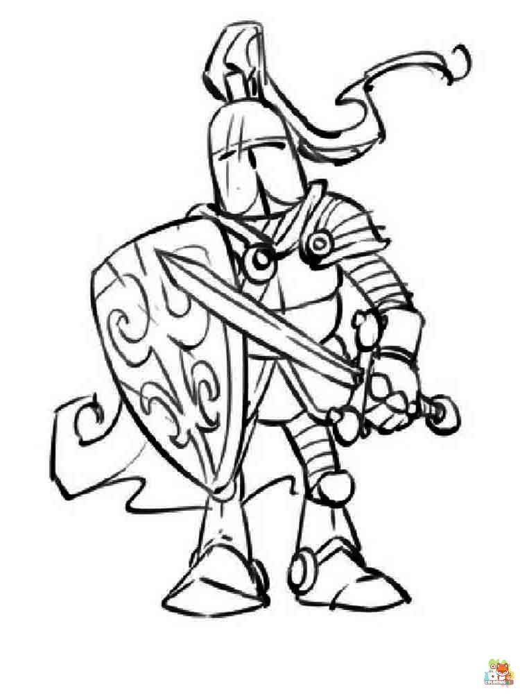 Knight Coloring Pages 11
