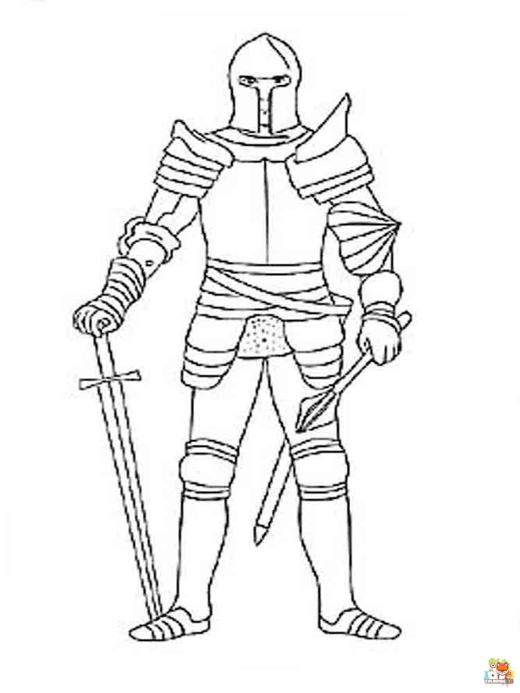 Knight Coloring Pages 12