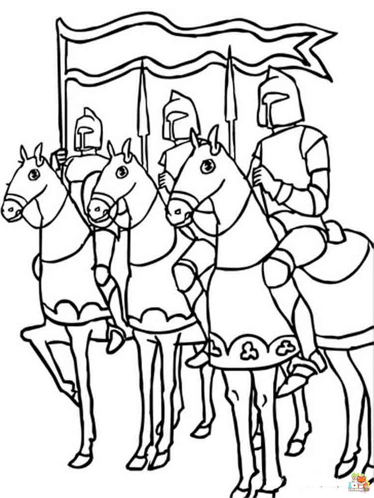 Knight Coloring Pages 14