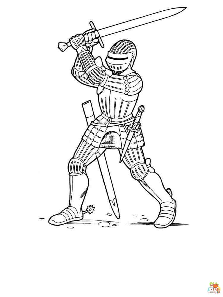 Knight Coloring Pages 15