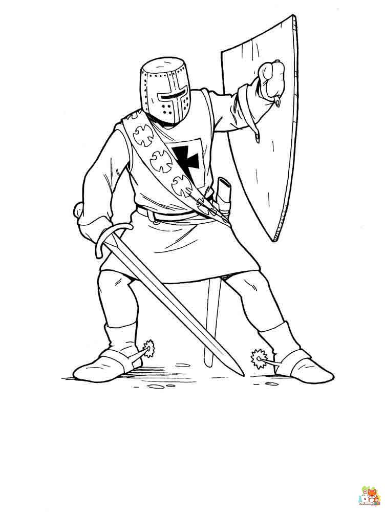 Knight Coloring Pages 16
