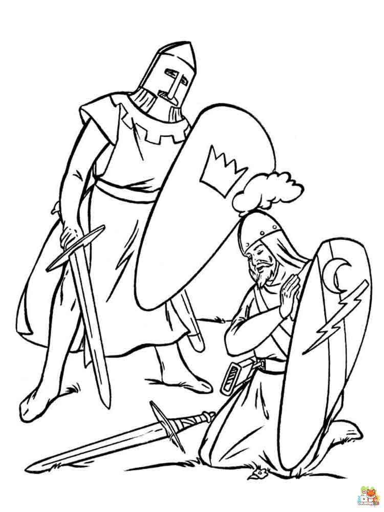 Knight Coloring Pages 2