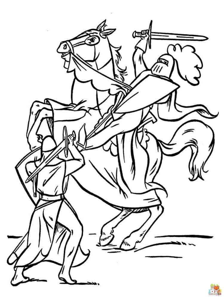 Knight Coloring Pages 3