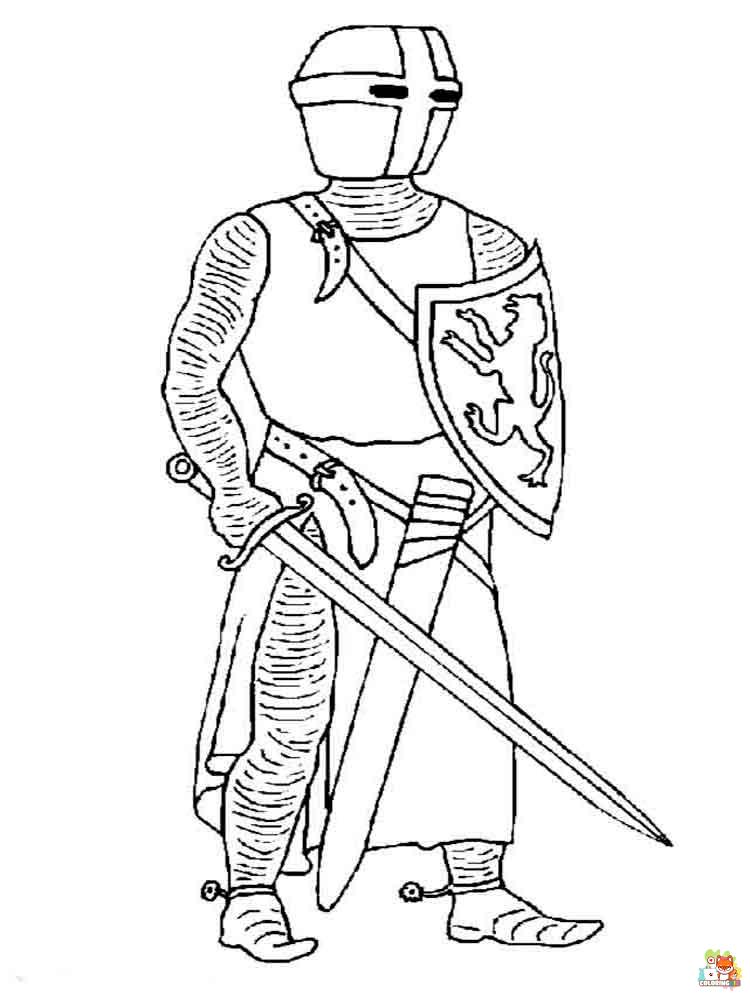 Knight Coloring Pages 6