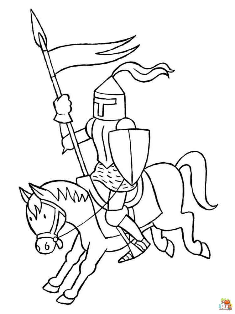 Knight Coloring Pages 7