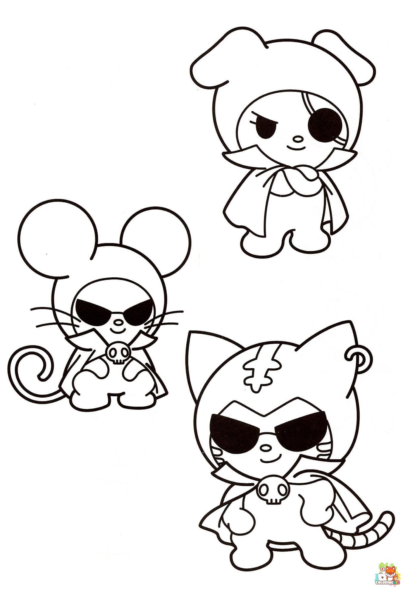 Kuromi Coloring Pages 11