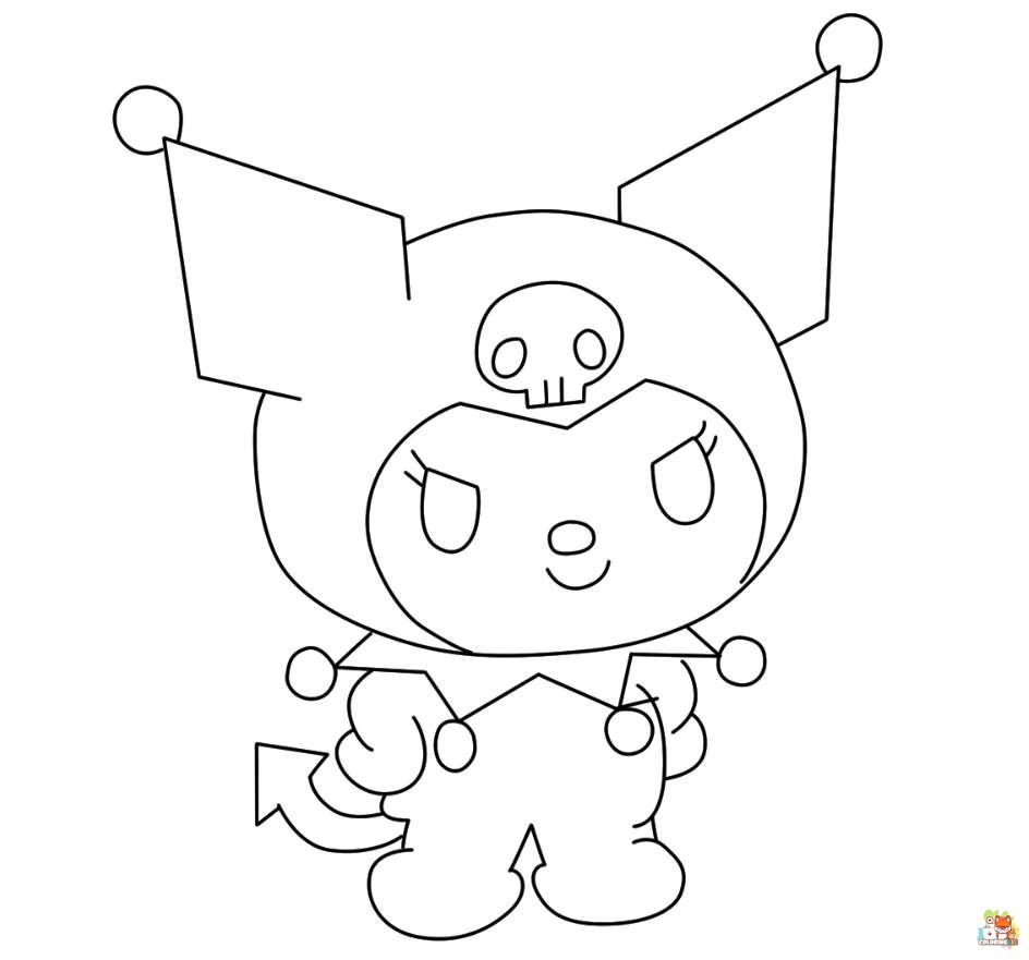 Kuromi Coloring Pages 2