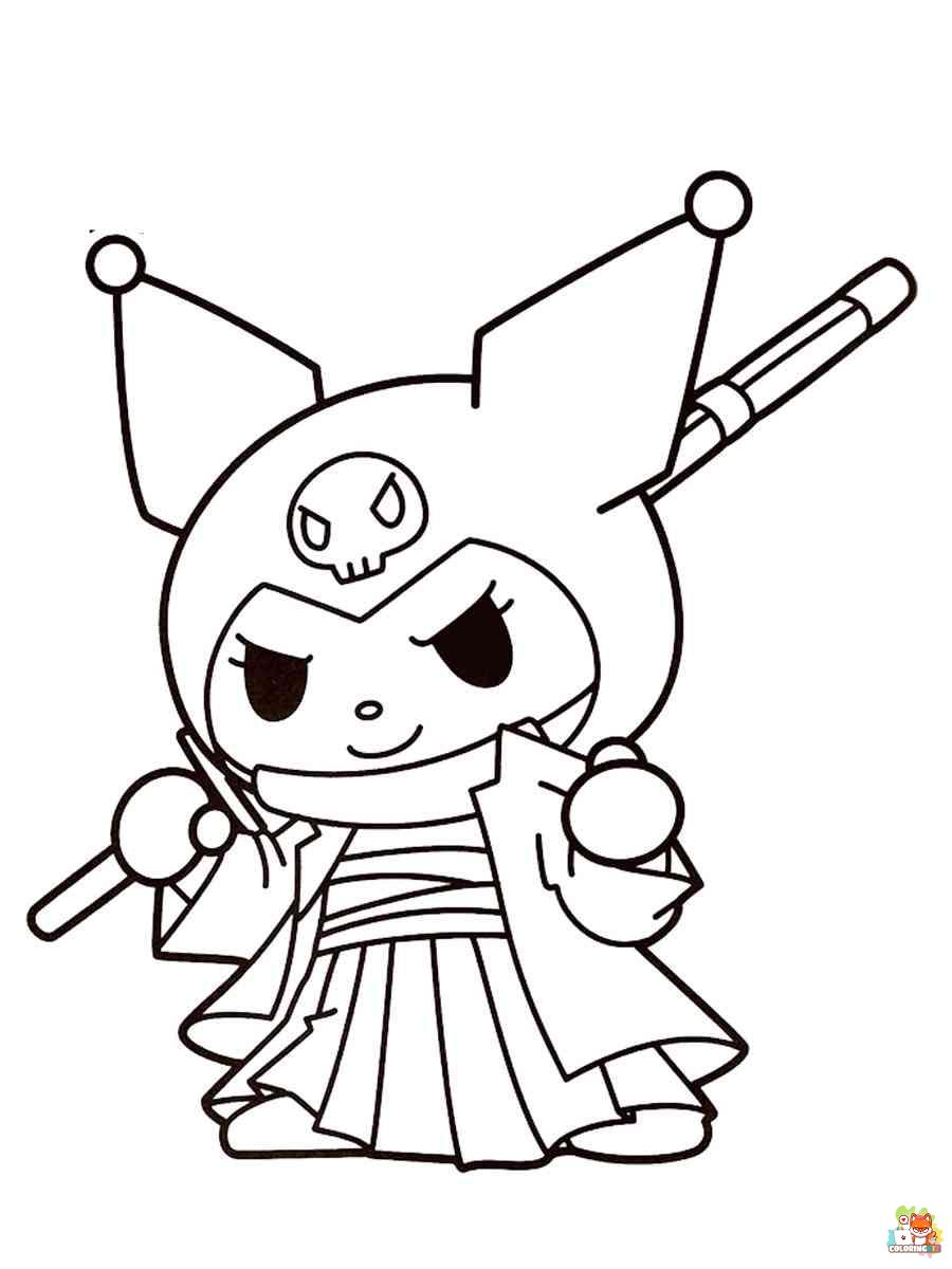 Kuromi Coloring Pages 4