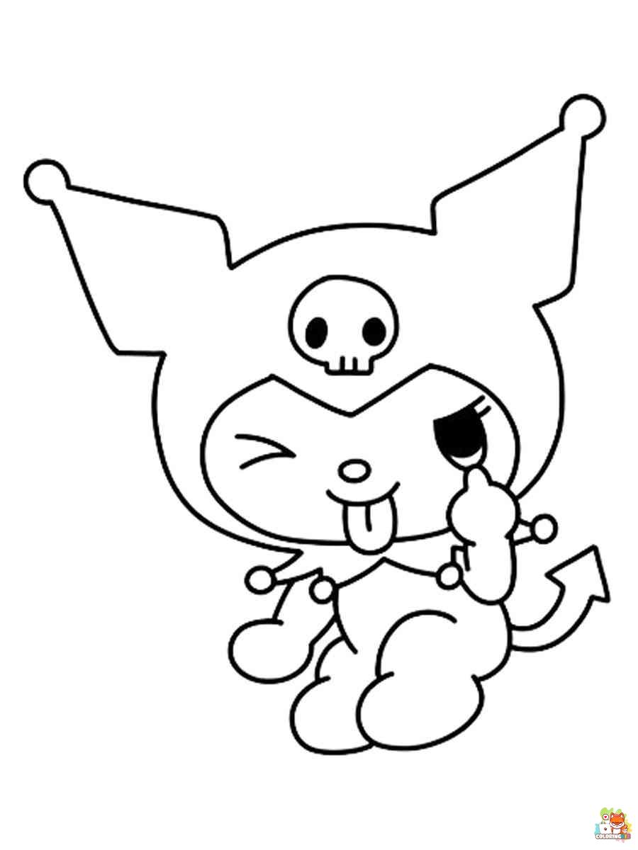 Kuromi Coloring Pages 6