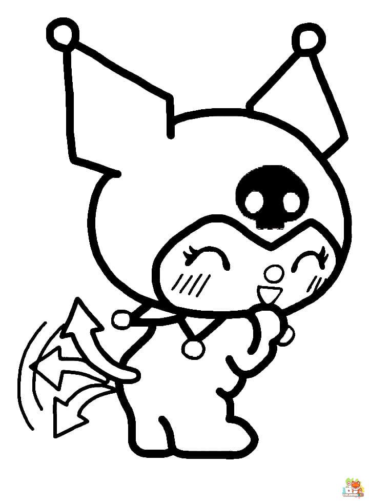 Kuromi Coloring Pages 9