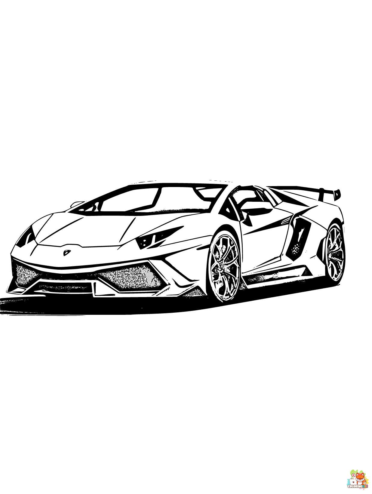 Lamborghini coloring pages printable free
