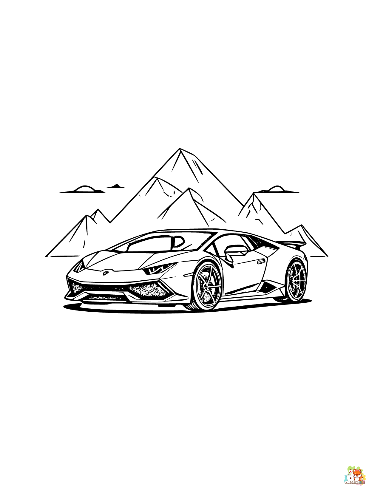 Lamborghini coloring pages printable