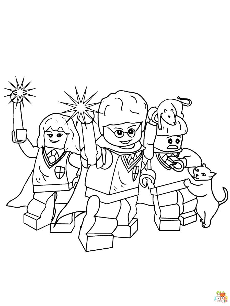 Lego Harry Potter Coloring Pages for kids