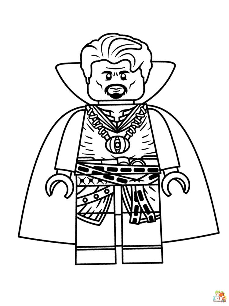 Lego Marvel Coloring Pages easy
