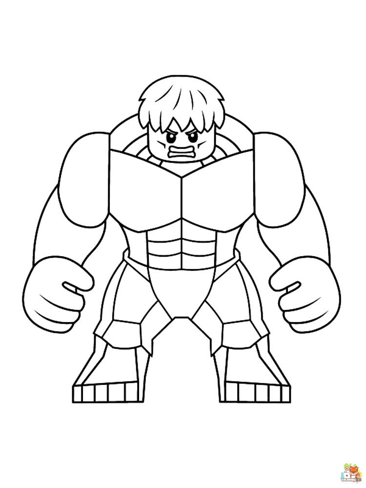 Lego Marvel Coloring Pages free