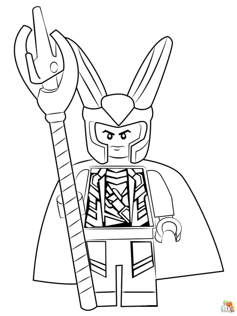 Lego Marvel Coloring Pages for  kids