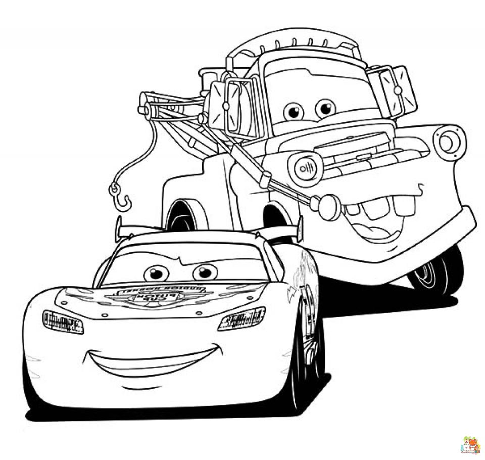 Lightning McQueen Coloring Pages 10