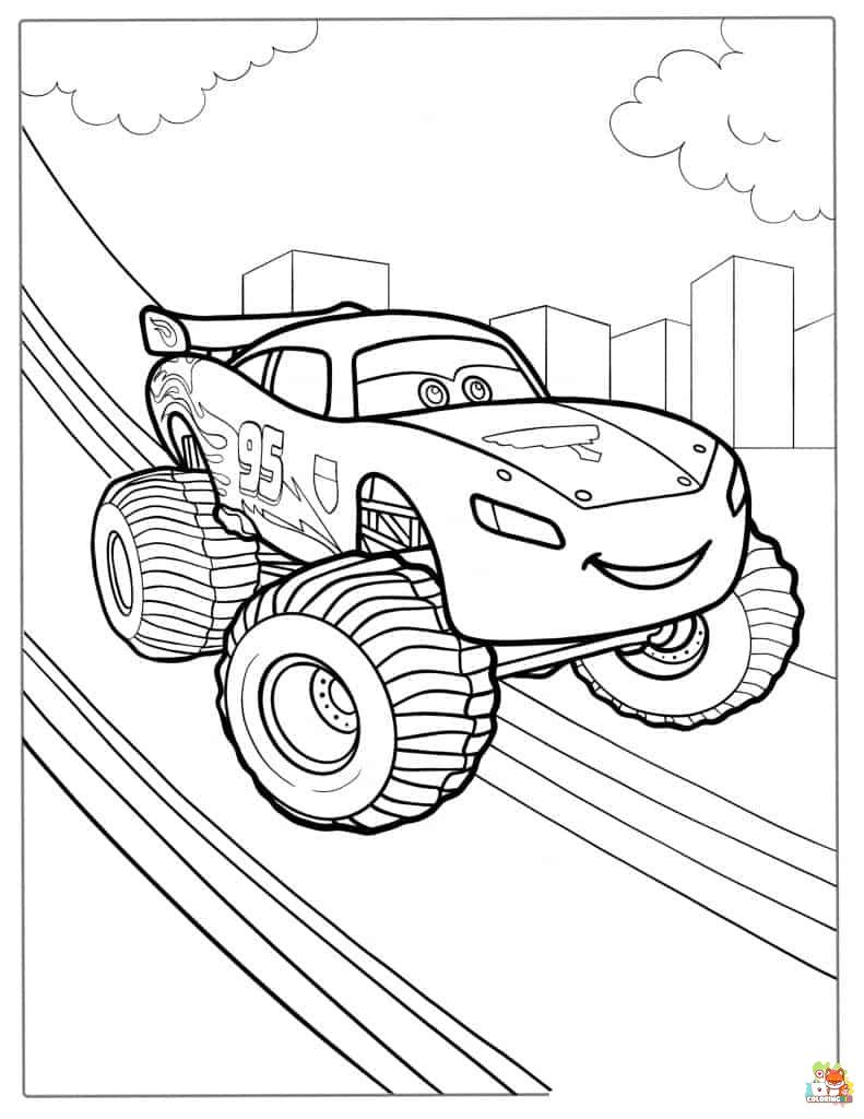Lightning McQueen Coloring Pages 12
