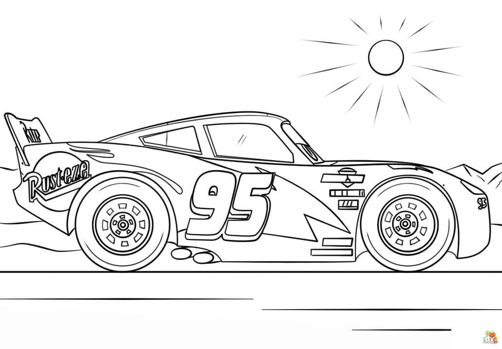 Lightning McQueen Coloring Pages 13