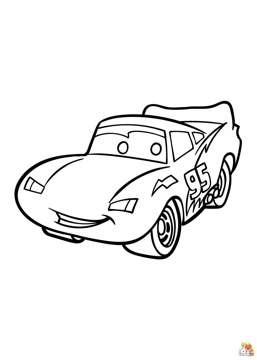 Lightning McQueen Coloring Pages 16