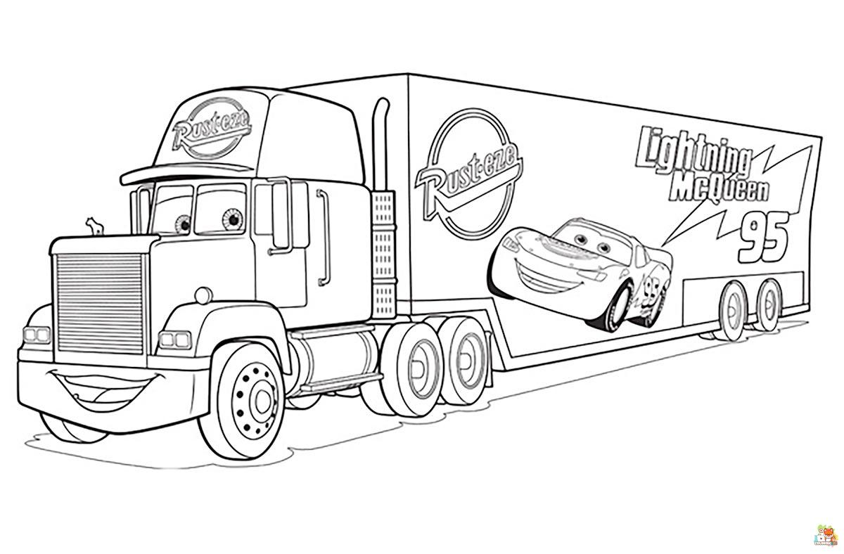 Lightning McQueen Coloring Pages 3