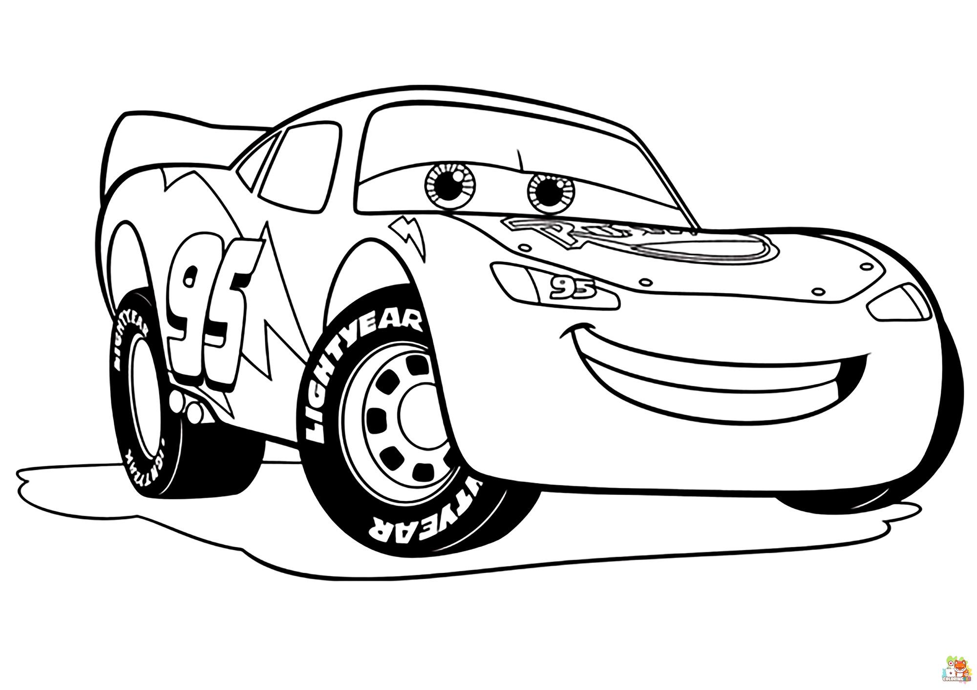 Lightning McQueen Coloring Pages 6