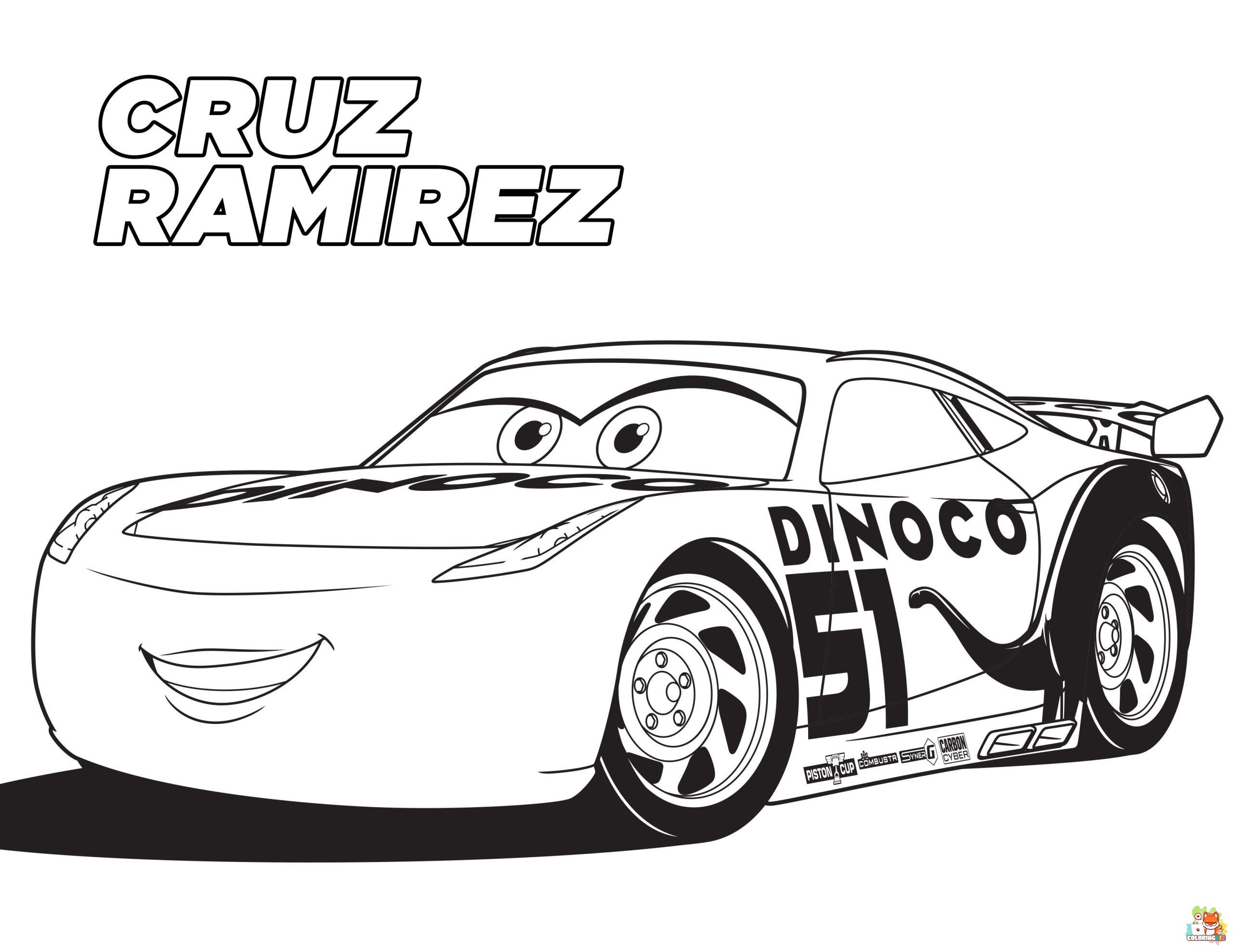 Lightning McQueen Coloring Pages 7