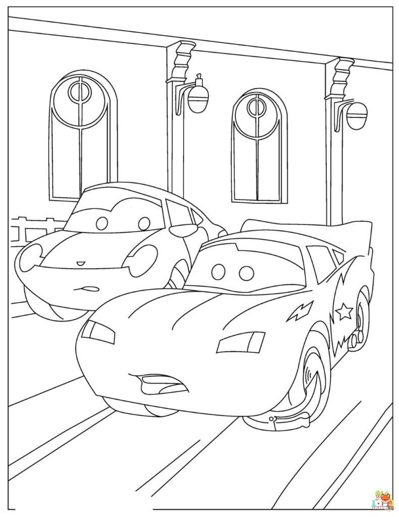 Lightning McQueen Coloring Pages 9