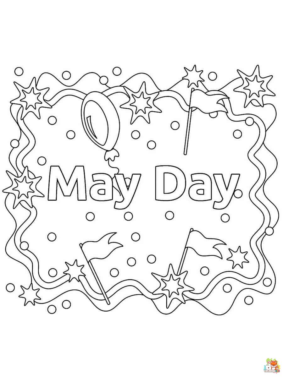 May coloring pages printable free