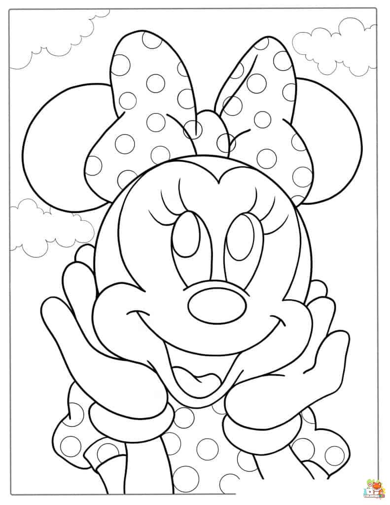 Minnie Mouse Coloring Pages 1