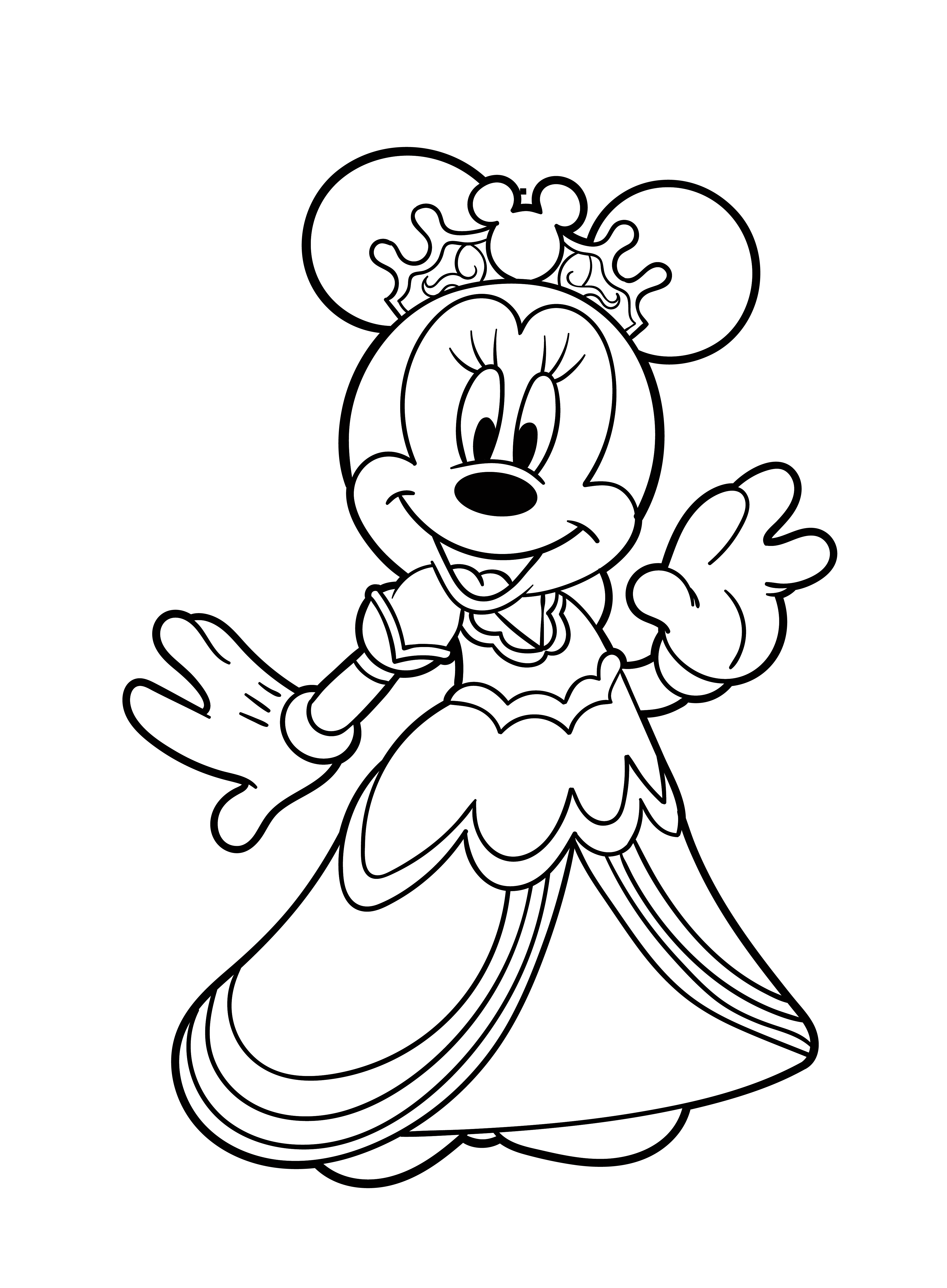 Minnie Mouse Coloring Pages 1