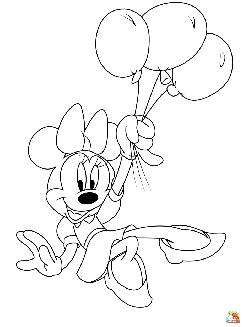 Minnie Mouse Coloring Pages 10