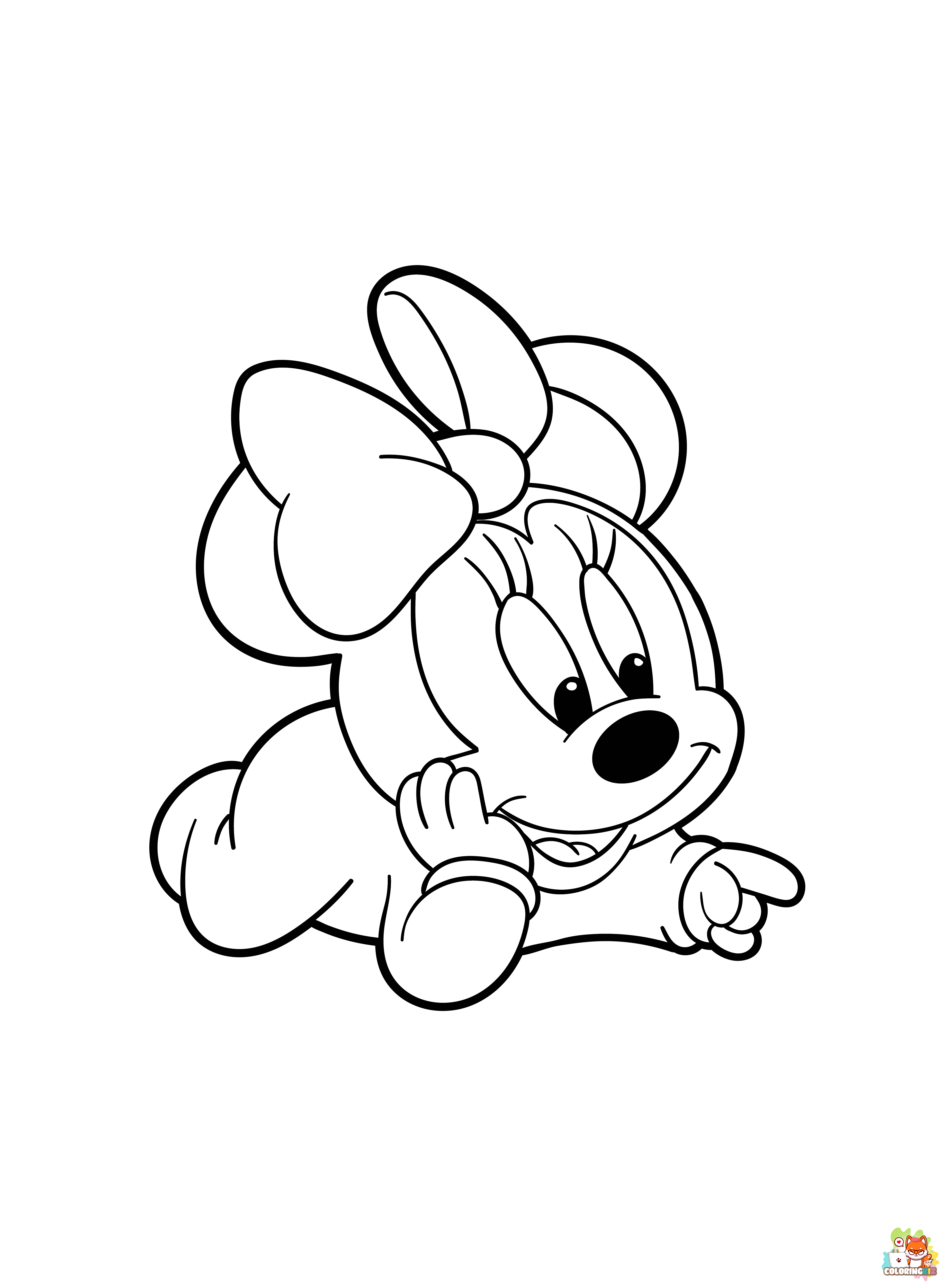 Minnie Mouse Coloring Pages 3