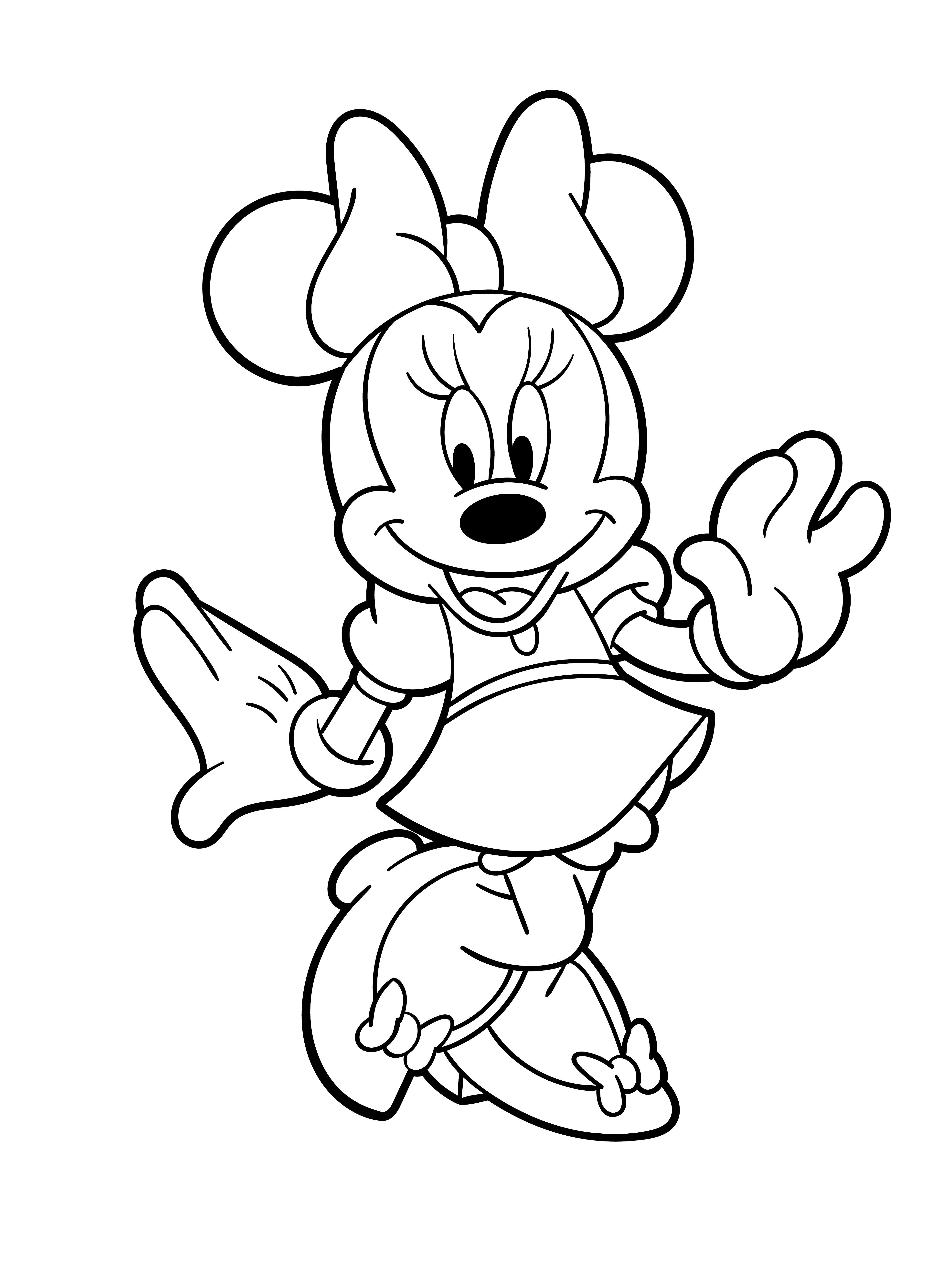 Minnie Mouse Coloring Pages 5