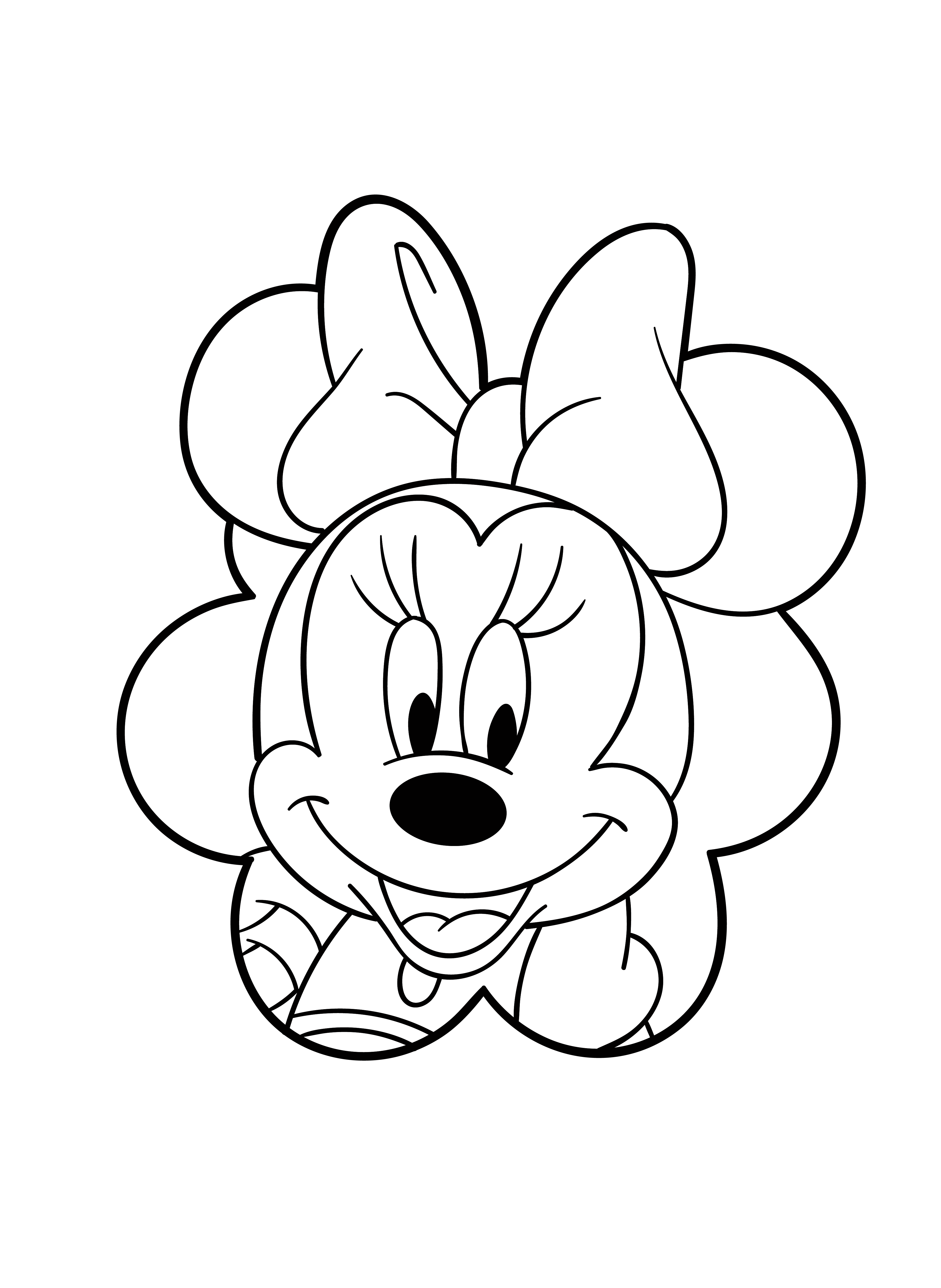 Minnie Mouse Coloring Pages 6