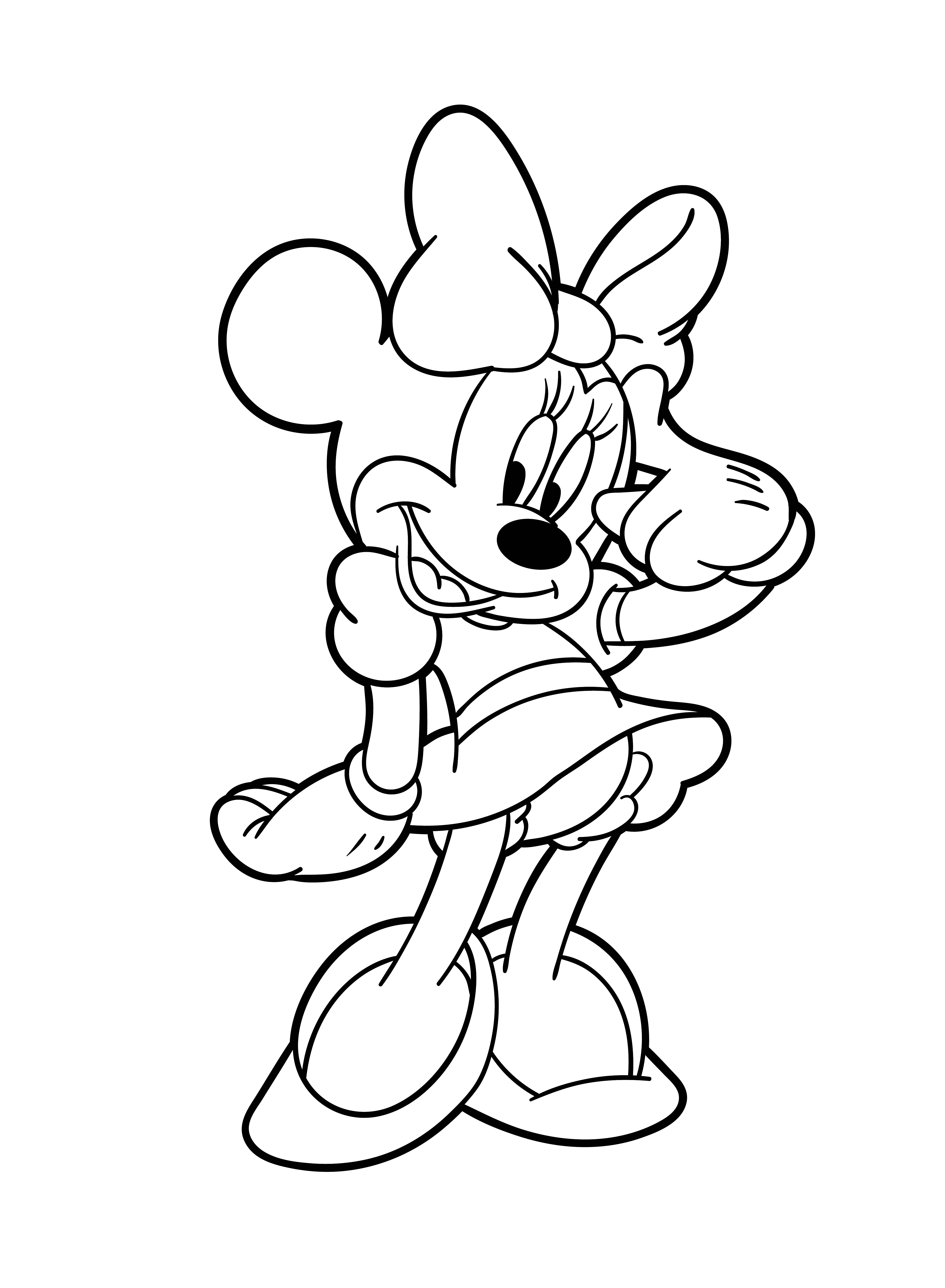Minnie Mouse Coloring Pages 7