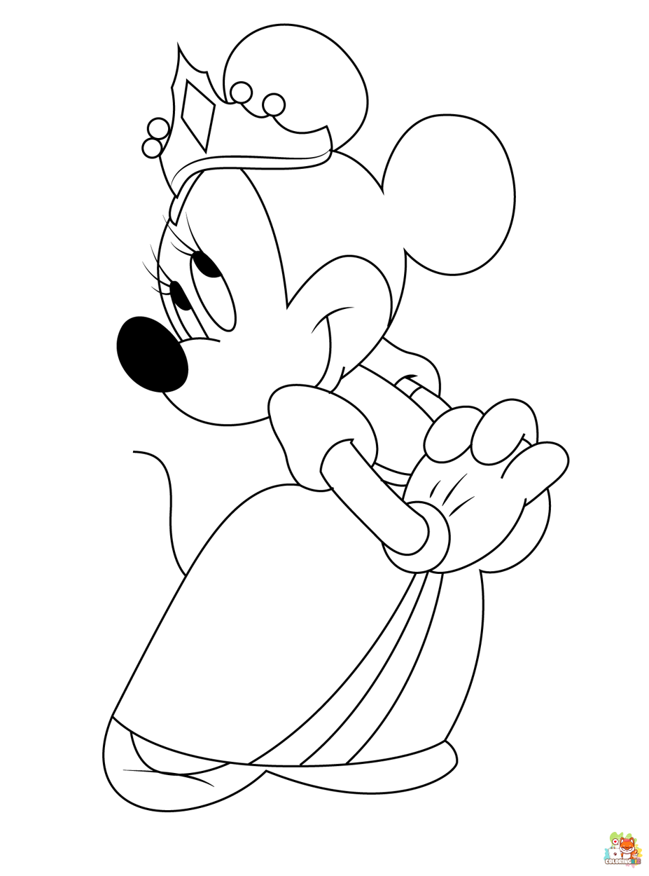 Minnie Mouse Coloring Pages 9